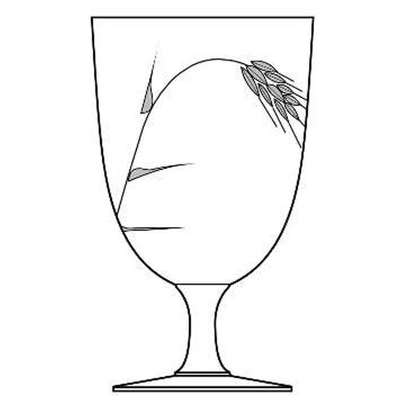 Vintage Brandy Snifters with wheat pattern, by Craftsmen Stemware set of 2 - Picture 2 of 6